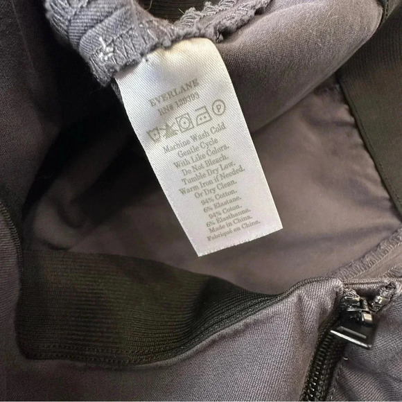 Everlane 16 blue gray fitted ankle pants with side zipper - Picture 7 of 8
